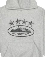 Corteiz 4Starz Alcatraz Hoodie Grau (2)