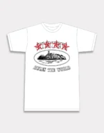 Corteiz 4Starz Alcatraz T Shirt Weiß (2)