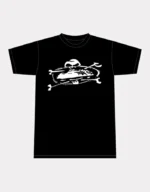 Corteiz Alcatraz Skull T Shirt Schwarz (2)