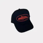 Corteiz Alcatraz Trucker Hat Schwarz Rot (2)