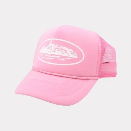 Corteiz Alcatraz Trucker Mütze, Rosa