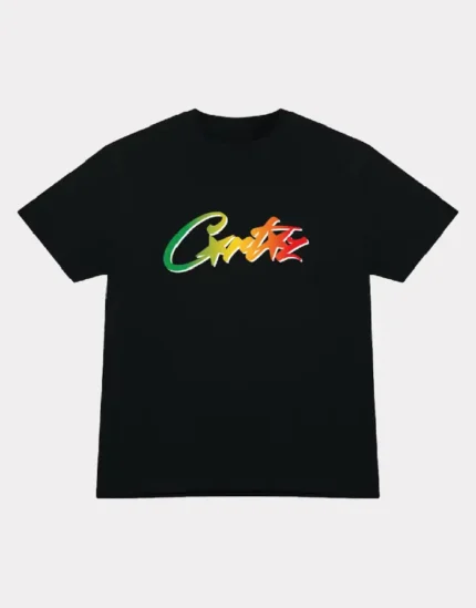 Corteiz Allstarz Gradient Carni T Shirt Schwarz