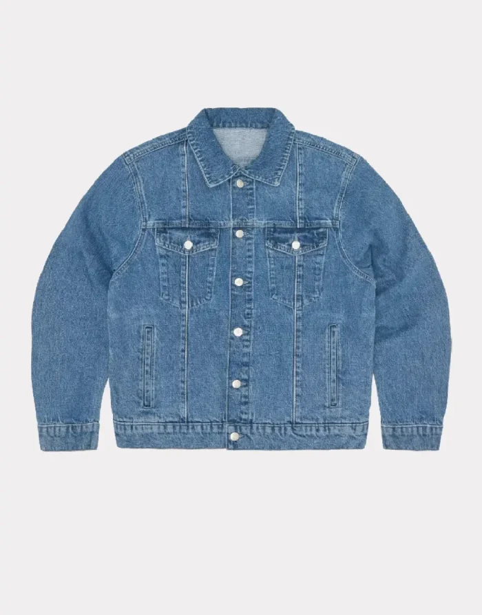 Corteiz C Star Denim Trucker Jacke in Blau (2)