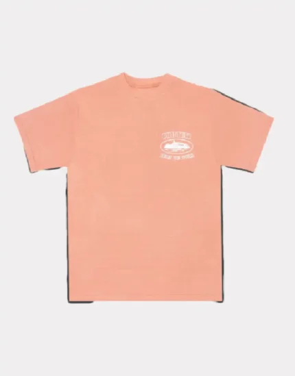 Corteiz Insignia Short sleeve Waffle T Shirt Salmon